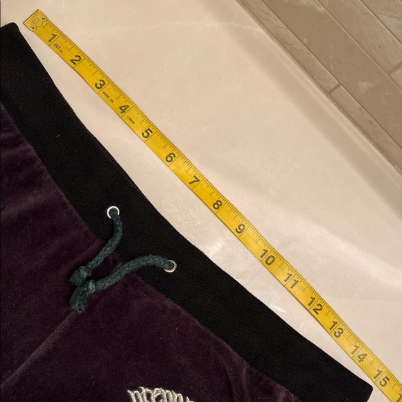 2-PC JUICY👑COUTURE Eggplant Velour Hooded Embroidered Tall Tracksuit - Picture 12 of 16